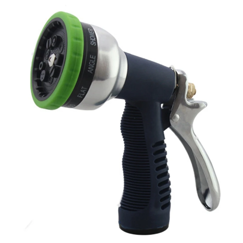 Spray Lawn Watering Multi-Function Car Wash High Pressure Durable Hand-Held Tools Hose Sprinkle Water Nozzle Garden 9 Patterns