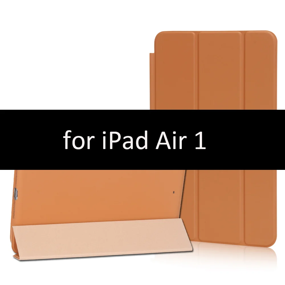 Для ipad air Чехол, GOLP pu кожаный смарт-чехол для ipad air 1, чехол-подставка для ipad air 2, Funda флип-чехол s для ipad air 1 2 - Цвет: Brown-1