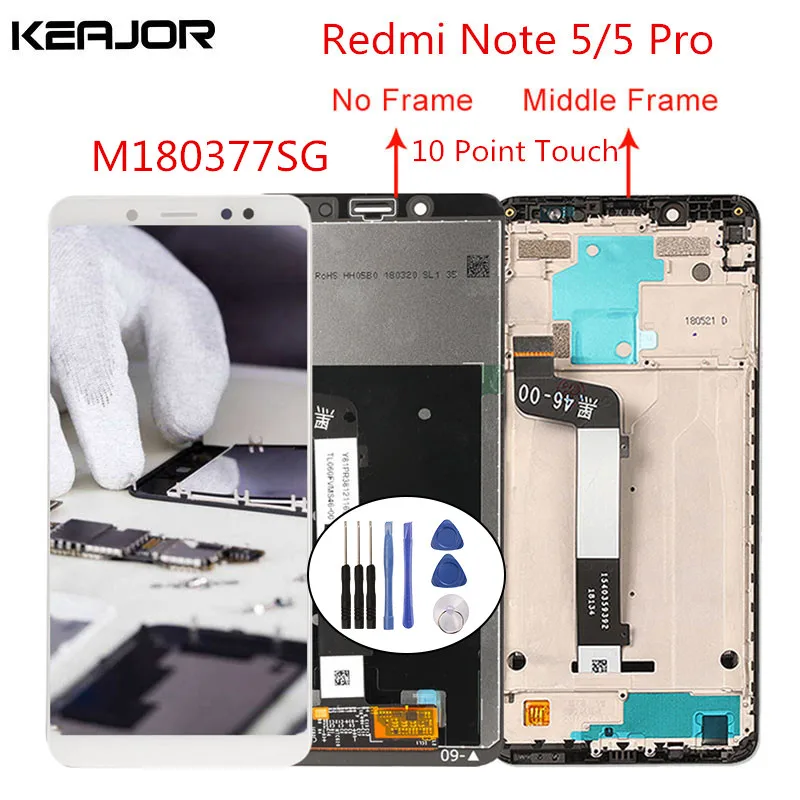 ЖК экран для Xiaomi Redmi note 5 Pro протестированный дисплей сенсорный сменный redmi 5/note