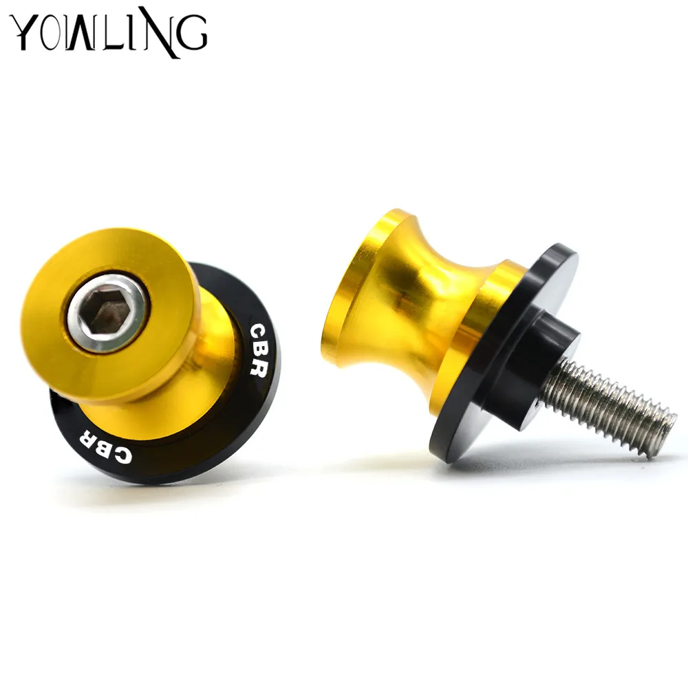  M8 CNC Motorcycle stand screws Swingarm Spools slider Universal For Honda CBR 600 900 954 1000 RR h