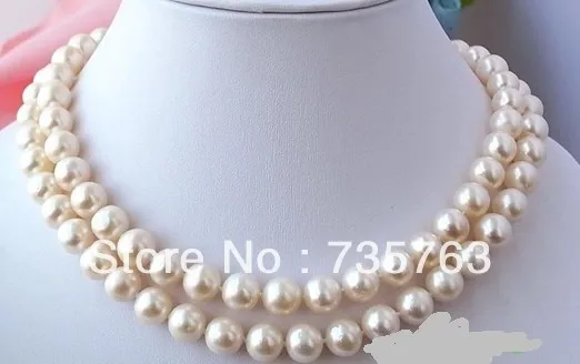 

NEW 00527 AAA 33" 11MM WHITE ROUND FW CULTURED PEARL NECKLACE