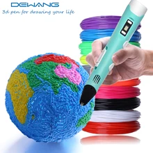 DEWANG Magic Pen 3d Drawing Pen For Children Diy Creative Toy Birthday Gift 100m ABS PLA Filament Lapiz 3d Smart Pen Stylo 3d sale dewang d7 1 75mm abs pla 3d printing pen doodle kids adult drawing diy filament modeling pencil