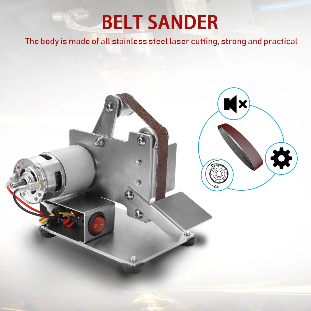 Многофункциональная точилка для кромок, Мини электрическая ленточная шлифовальная машина, шлифовальная полировальная машинка, резак, электроинструмент