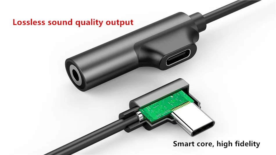!ACCEZZ USB Type C Adapter 3.5mm Jack Earphone Cable For Xiaomi Mi 6 Huawei Mate 10 Pro Aux Type-C Fast Charge OTG Extension (5)