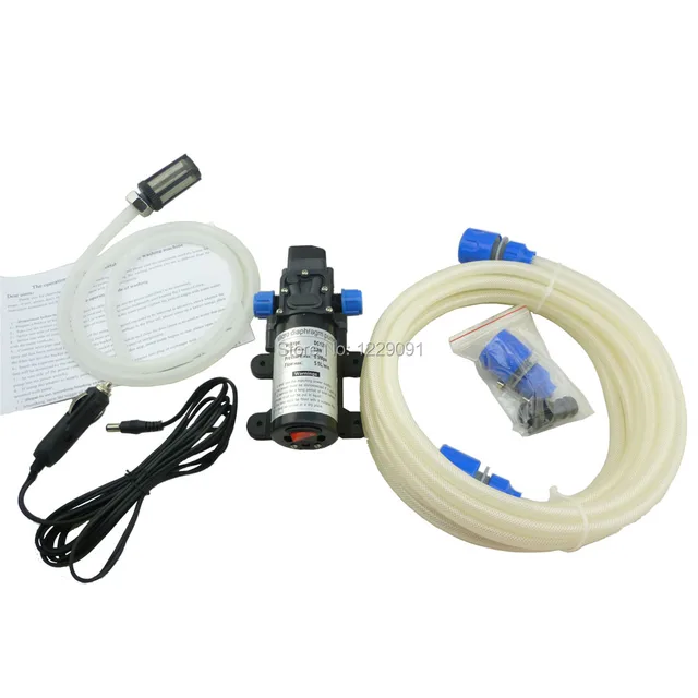 Nuotrilin 80W electric 12v 24v portable high pressure car washer washing machine 12 volt 24 vlot