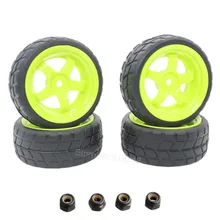 4pcs RC Tires 1 10 On Road Car Plastic Wheels 26mm Foam Insert For HSP HPI