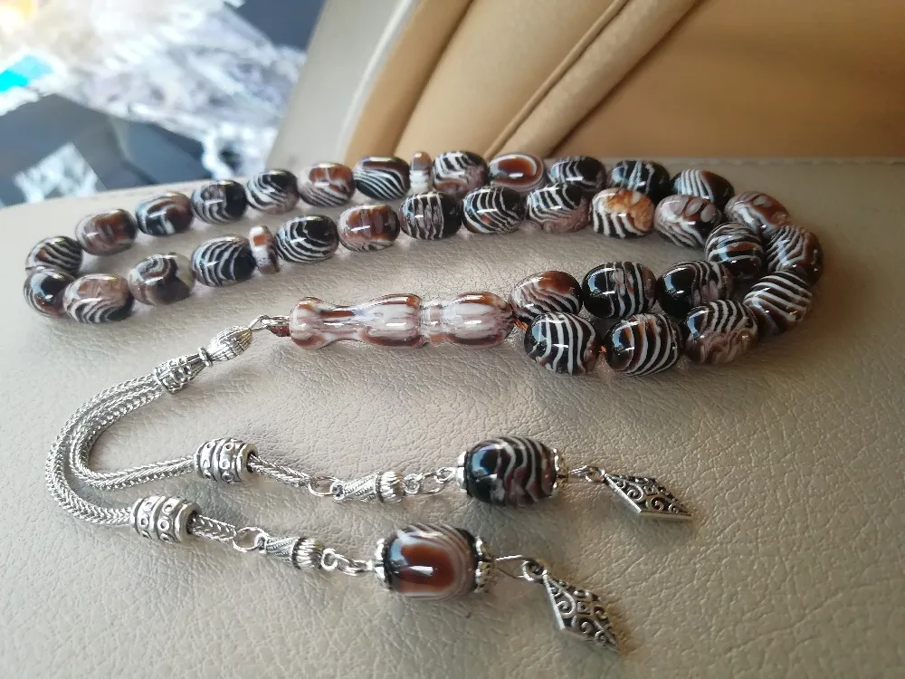 

Islamic Prayer Beads Rosary imitation Amber color Muslim tasbih Allah tesbih misbaha mabaha tespeeh ottoman jewelry necklace