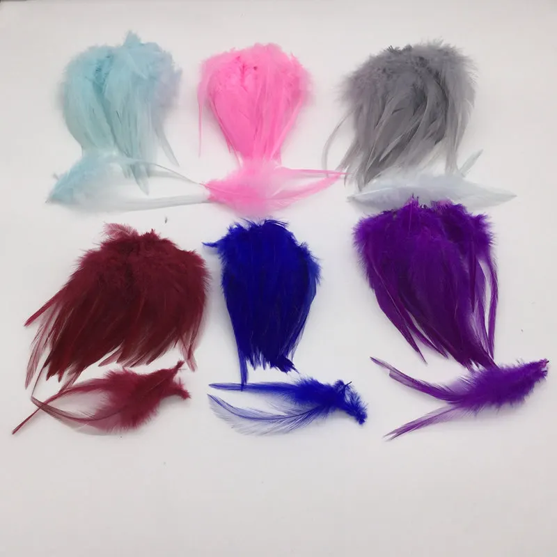 

wholesale natural feathers50pcs lot Beautiful Mixed color Pheasant Neck Feathers 10-15cm/4-6''