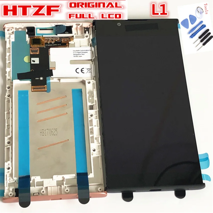 Оригинальный ЖК дисплей 5 дюйма для SONY Xperia L1 G3312 G3311 G3313 сенсорный экран Sony