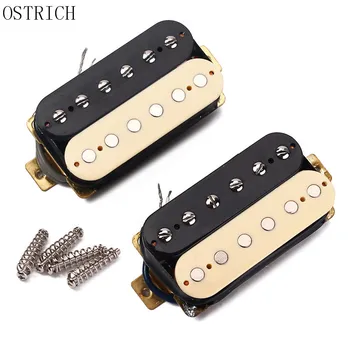 

ZEBRA HUMBUCKER PICKUP SET ALNICO 5 MAGNETS FOUR CONDUCTOR WIRED
