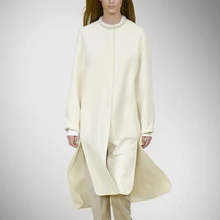 Новое поступление, ограниченное количество карманов, одноцветное зимнее пальто Bayan Kaban, высококачественное шерстяное пальто и длинные свободные кашемировые женские