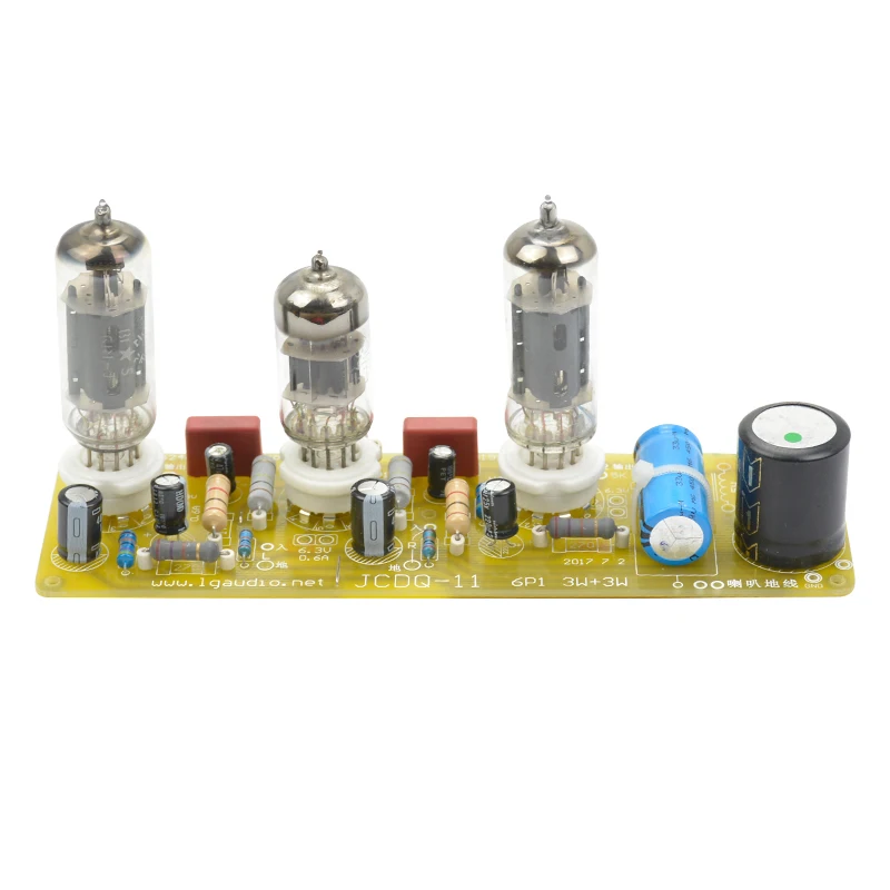 AIYIMA Vacuum Tube Amplifier 6N1+6P1 Stereo Sound Amplificador Audio Board 3W Epoxy Glass Fiber Filament AC Power Supply