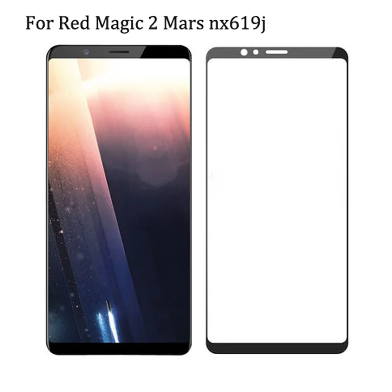 

For ZTE Nubia Red Magic Mars nx619j Full Cover Tempered Glass Film Red Magic2 Mars Protection Screen Protector Protective Film