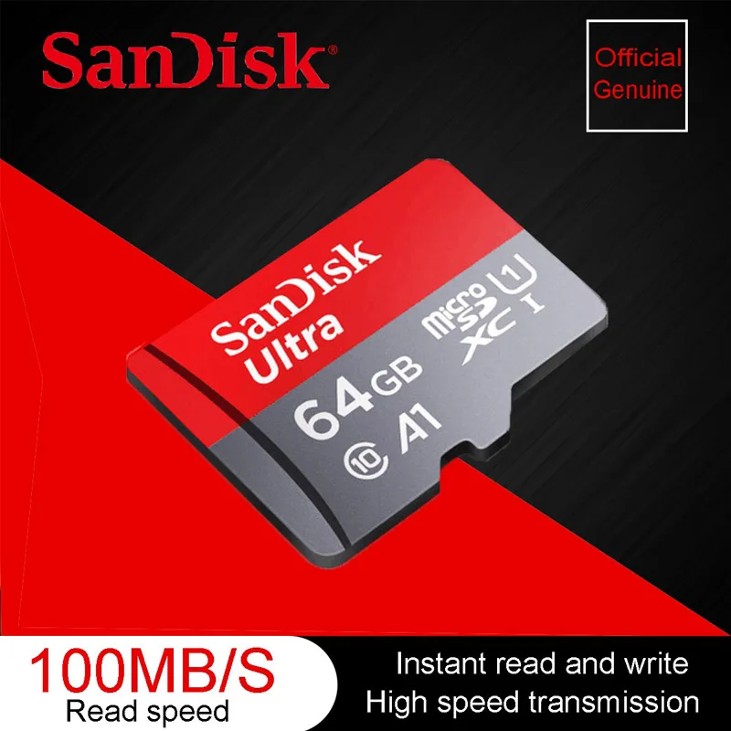 Original SanDisk Ultra micro SD Card 64 G Memory Card 64GB microSD TF card microSDXC UHS I Card ...