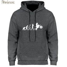 Dirtbike с изображением процесса эволюции и мотокросса толстовка с капюшоном Толстовка мужская зима осень с капюшоном Хоу мужчины s хип хоп черный белый Высокое качество