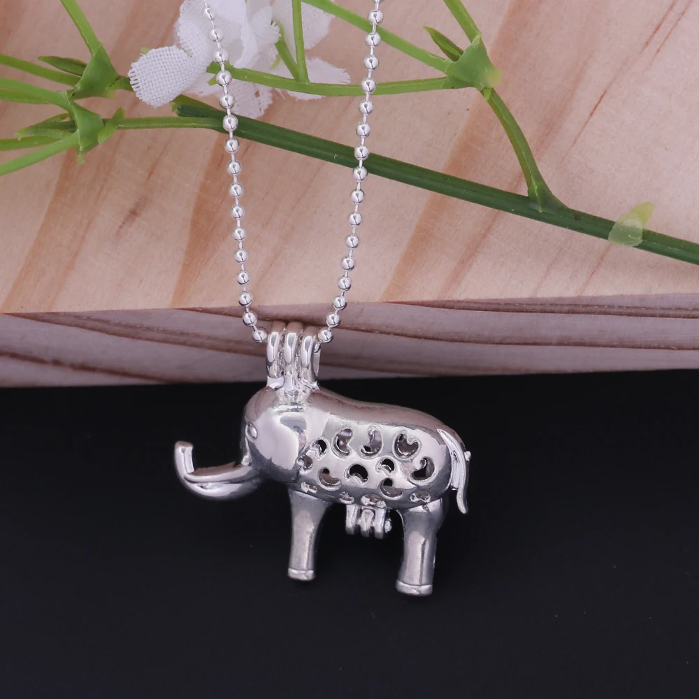 Personalized Elephant Pendant Necklace Chain Women Charm Party Jewelry