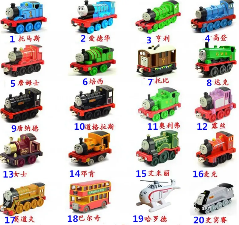  Thomas Train family-100% Original Metal Thomas & Friends metal train Models kids DIY Cars,vehicle toys 