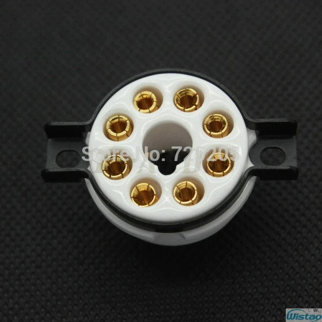 8 pin Gold Plated Vacuum Tube Socket Big Eight Pins KT66 KT88 EL34 EL37 Gold plated