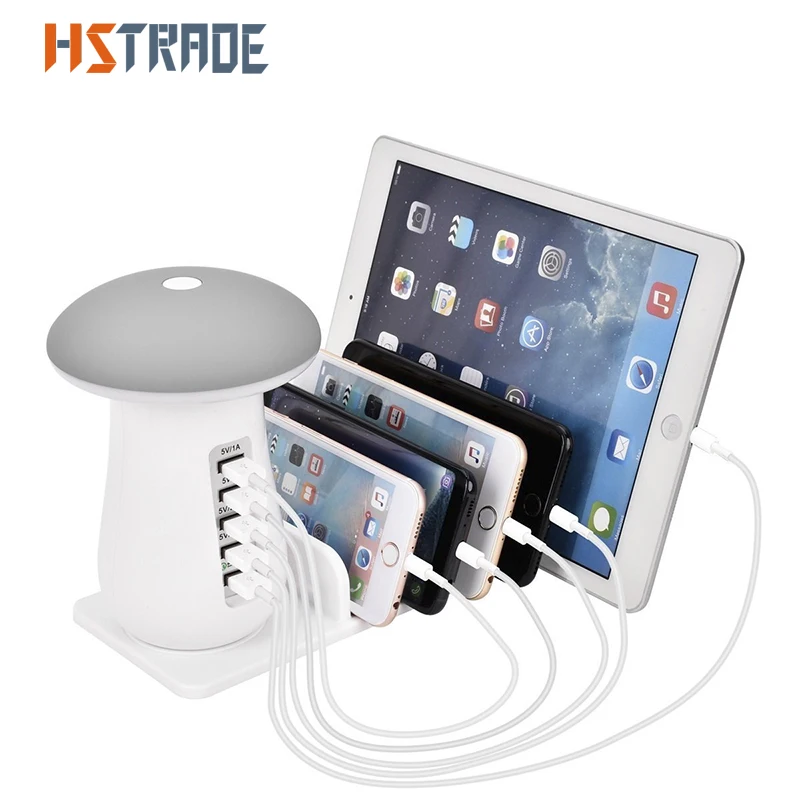 

2019 New Quick USB Charging Station Dock Charger QC 3.0 LED 5 Port USB Charger for iPhone Xiaomi Samsung Huawei SONY charge