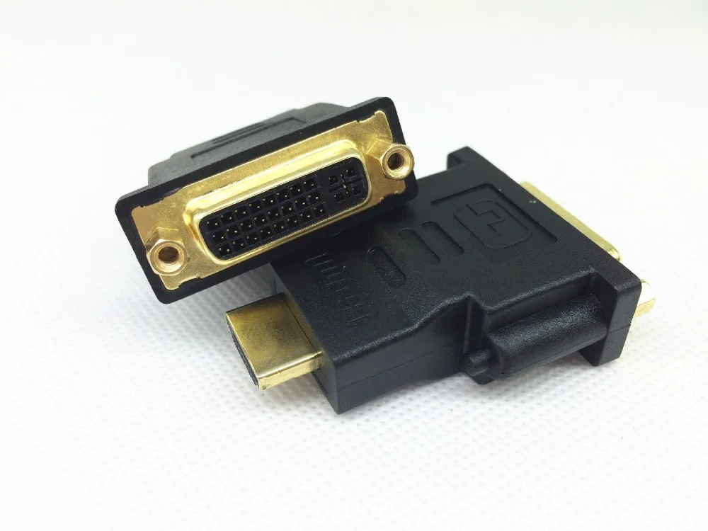 

Male HDMI To Female DVI 24+5 Adapter Gold Plated DVI I To HDMI Converter Adaptor HD 1080P For HDTV LCD PS3 PC Projector