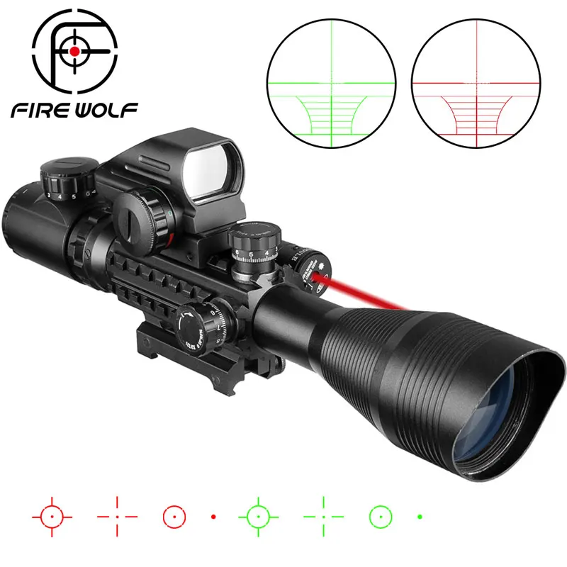 with red laser