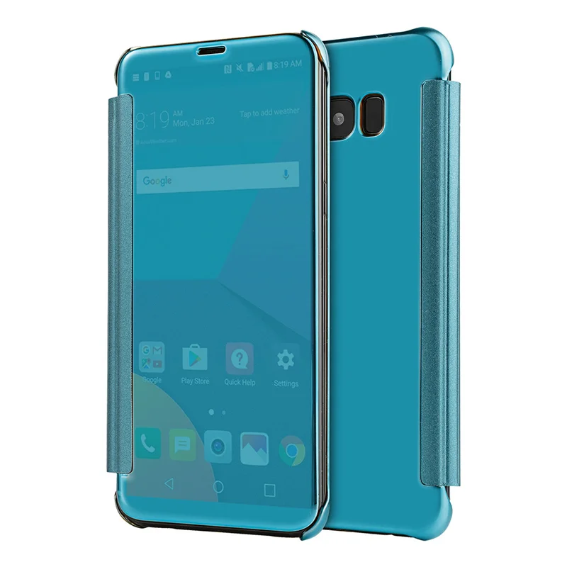 Acrylic Hard Case for Samsung galaxy S9 S8 Plus S7 S6 edge S5 neo S9Plus S8Plus Stand Cell Phone Back Mirror Back Cover
