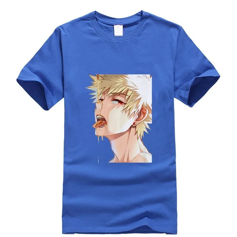 Новинка 2019 футболка с короткими рукавами ahegao himiko toga классное сексуальное черно