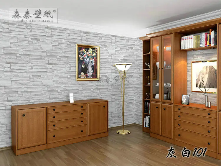 Estilo chino pcv 3d ladrillos de piedra diseño de fondo de pared de vinilo papel pintado.jpg