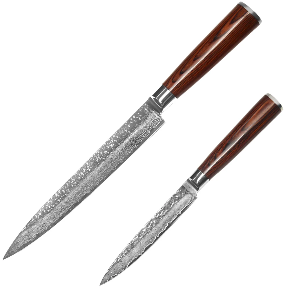 High Quality Japanese VG10 Damascus Steel Knife 5 "Utility 8 "Slicing