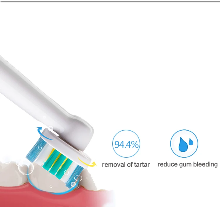 precisão, limpeza, para escova de dentes rotativa