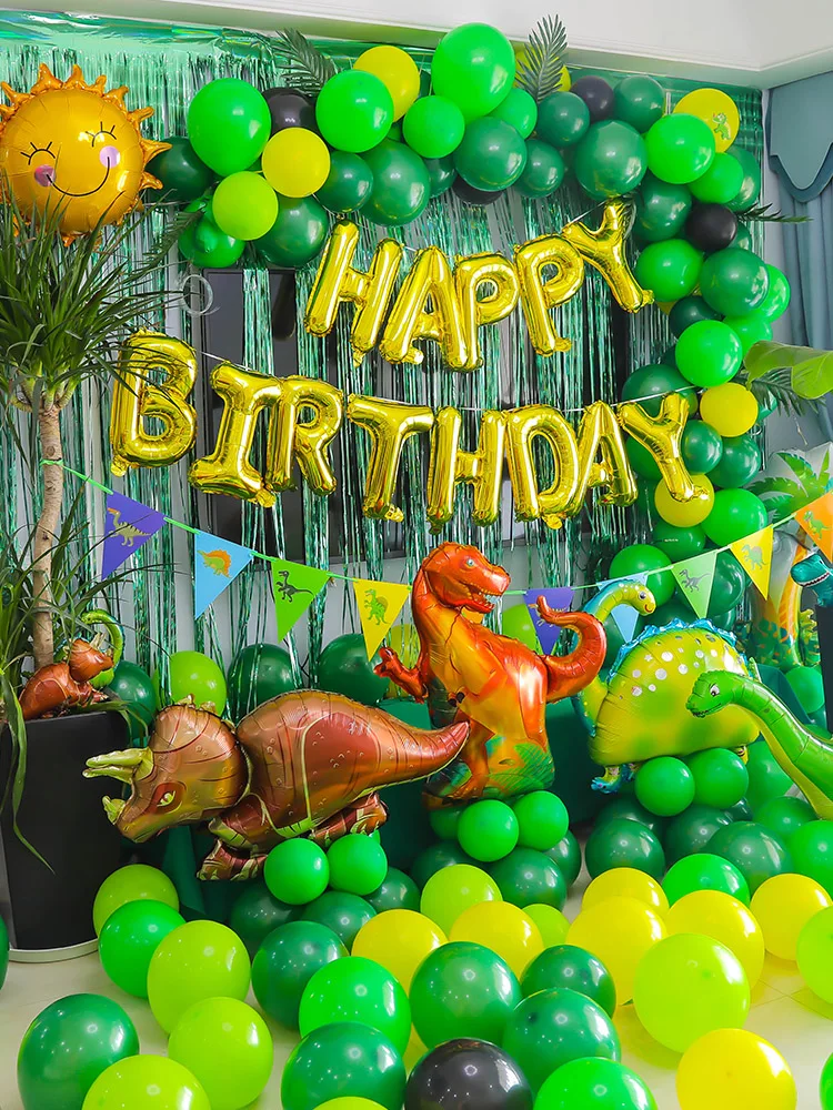 Dinosaur Foil Balloons Birthday Party Decorations Big Dino Helium