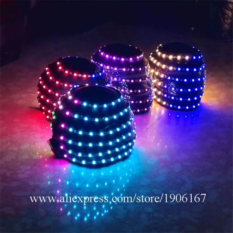 LED helmet Luminous helmet costume Alexander robot02