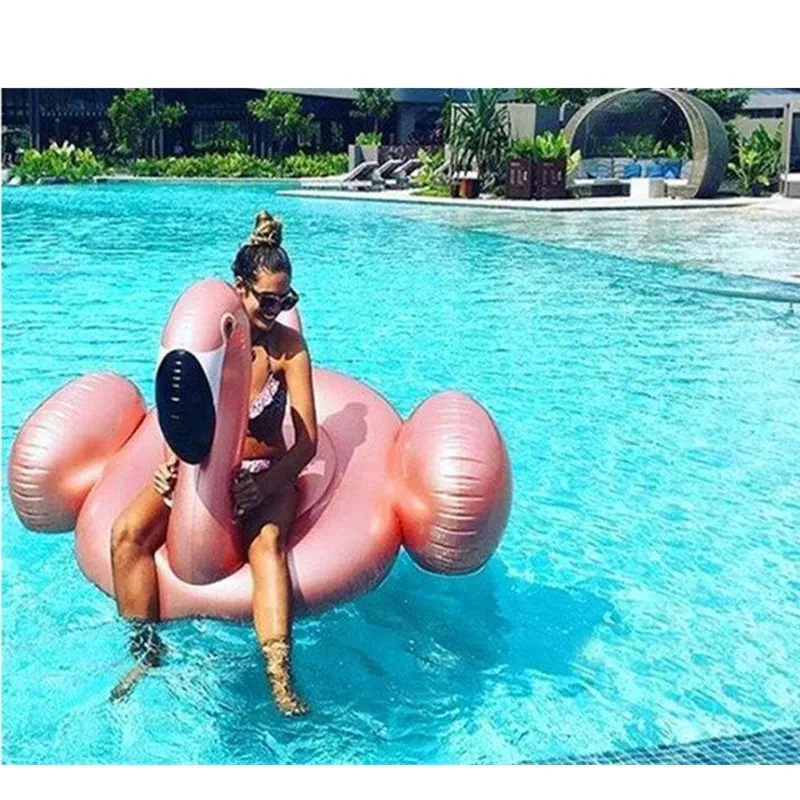 Фламинго Плавающий надувной ездить ons Воды Пляжная игрушка для взрослых плоты бассейн Плавание Надувные игрушки для взрослых Чайлдс