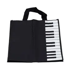 2 PCS of (Piano Keys Music Handbag Tote Shopping Bag Gift)