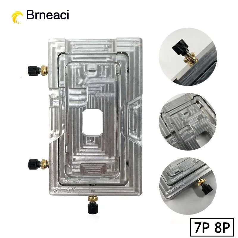 

Brneaci For iPhone 6 6S 7 8 Plus Glass with Frame Positioning mold Adjustable LCD Screen Lamination Mould