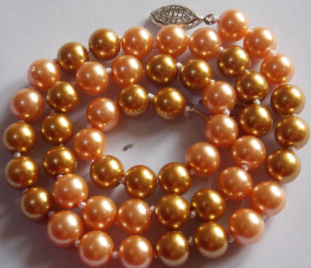 

Hot!8MM Multicolor South Sea Shell Peral Necklace 18''K40 shipping free