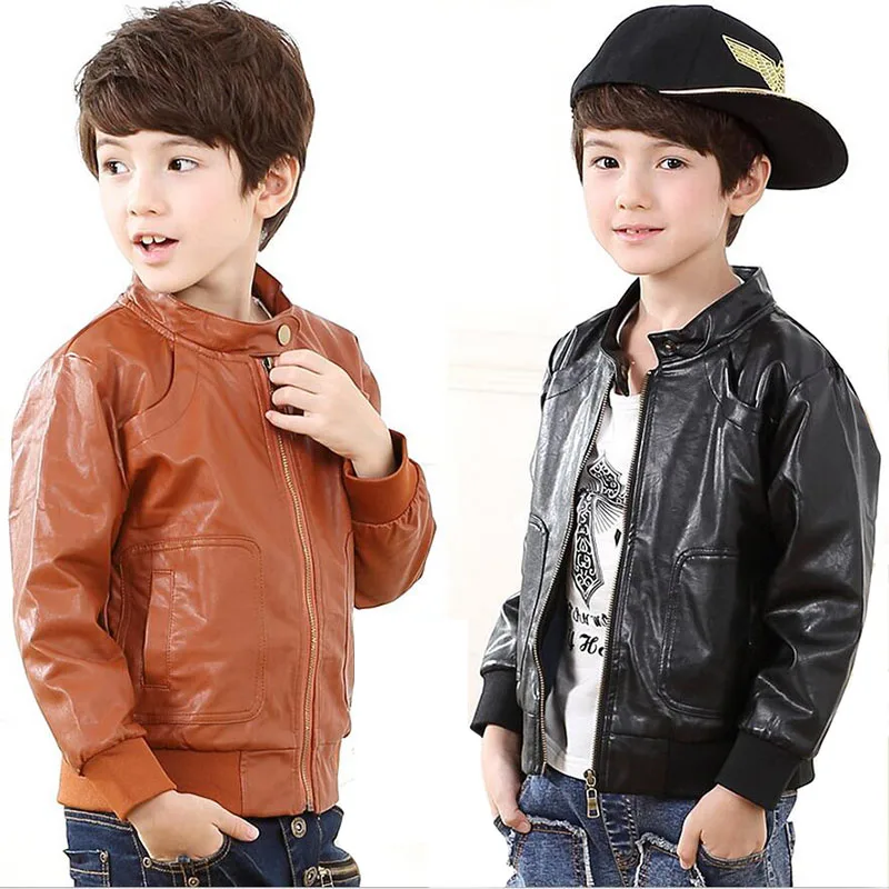 New 2016 children clothing boys casual jacket kids high quality faux