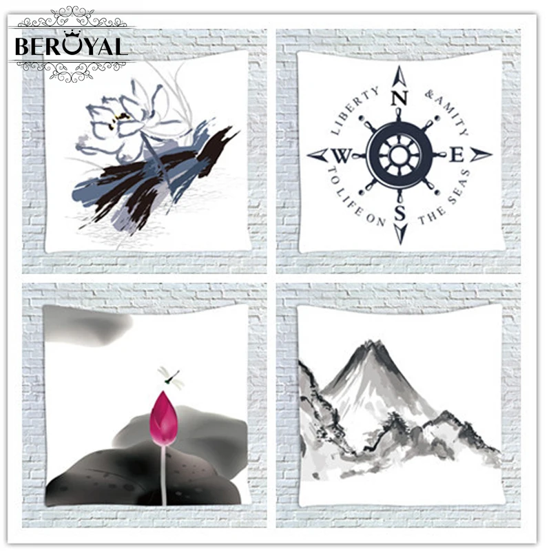 

Beroyal Brand 1 Pieces Wall Hanging Tapestry with Printing Beautiful Pattern Home Decor