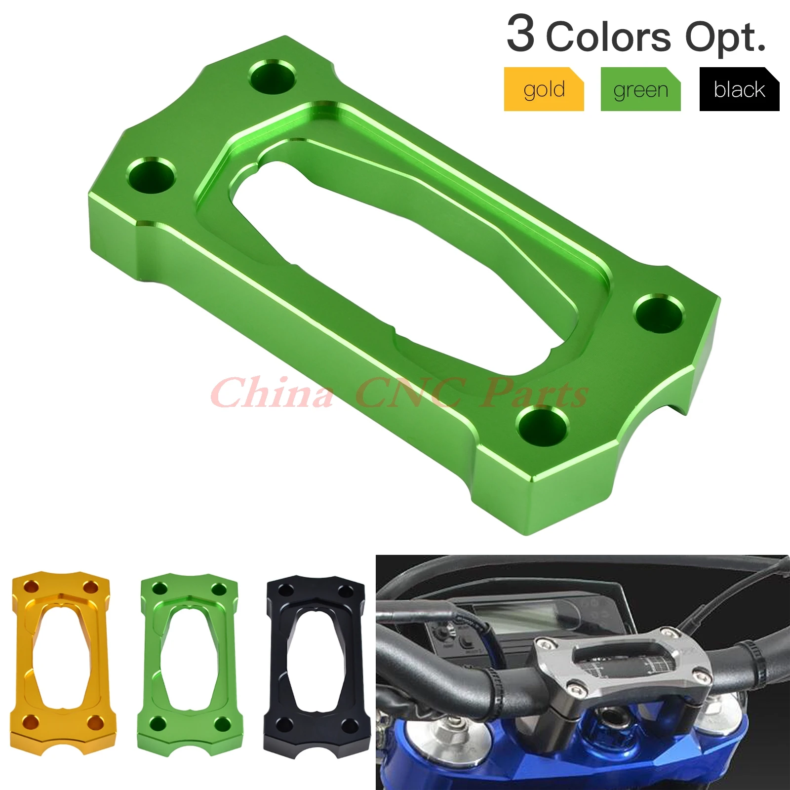 NICECNC 7/8" Handlebar Riser Clamp Cover For Kawasaki KX125 1996 2005