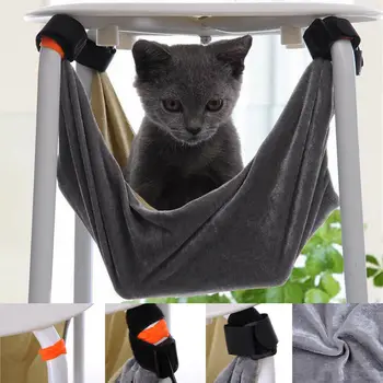 

Pet Kitten Cat Hammock Removable Hanging Soft Bed Cages for Chair Kitty Rat