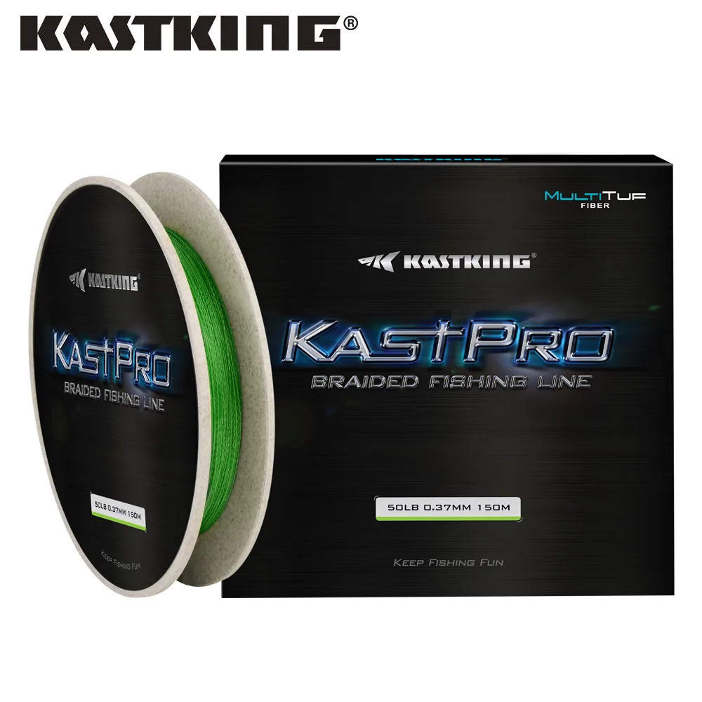 

KastKing KastPro 150M 4 Strands 8-80LB PE Braided Fishing Line Durable Multifilament Braid Lines for Pike Fishing