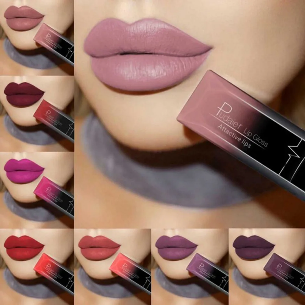 

21 Colors Metallic Liquid Lip Gloss Waterproof Matte Lip Gold 24 Hours Long Lasting Velvet Lipstick Makeup Cosmetics