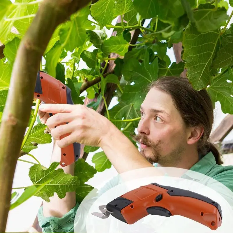 

Automatic Rechargeable Electric Plant Scissors Branch Pruner Set Hand-held Branch Cutter Fruit Pruning Tool Garden Tools