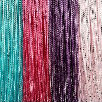 

Household Fresh 3 m * 3 m S Curtain Partition Curtain Shop Curtain Silver Silk Tassel String Silver Leather Solid Color XMQ726