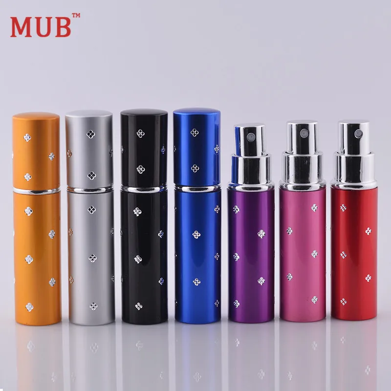 

MUB - 10ml Mini Spray Bottle Refillable Perfume Bottle Empty Cosmetics Container Portable with Scent Pump Travel Bottles New