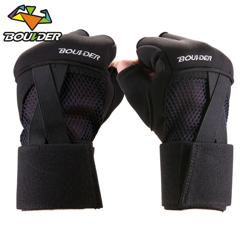 Boxing Gloves MMA Gel Sparring Glove Punching Bag Mitts Men Women Training Muay Thai Half Finger ...