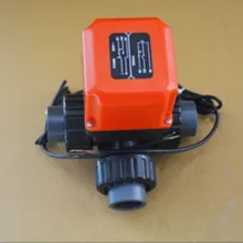 AC220V 3-ходовой клапан Керамика core Электрический шаровой кран Пластик интерфейс моторизованный шаровой клапан L Тип клапана DN25 DN32 DN40