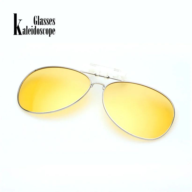 Калейдоскоп очки поляризованных солнцезащитных очков для Для мужчин клип на очки ночного вождения Круглый клип на близорукость очки