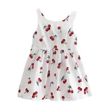 Baby Girls Cotton Vest Dress Kids Sundress Princess Shirt Dresses K08
