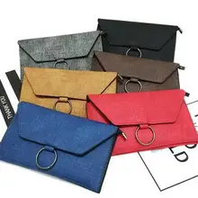 Новая Корейская версия Металлического Кольца двойные конверты Дамский кошелек для мобильного телефона